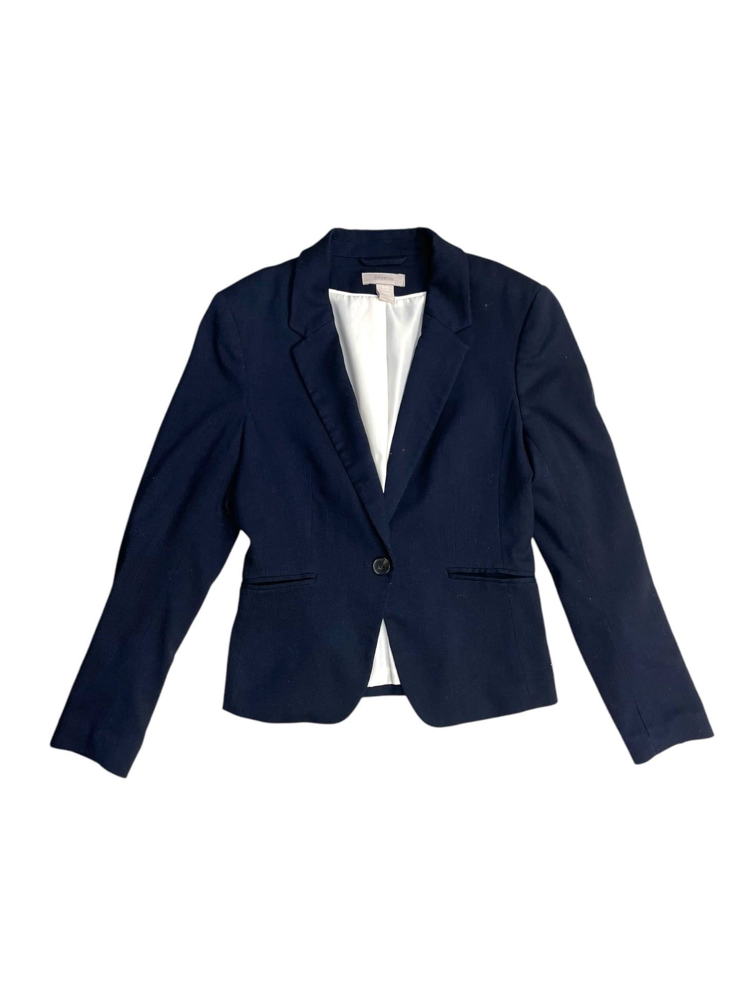 Blazer By H&m In Navy, Size: Xs