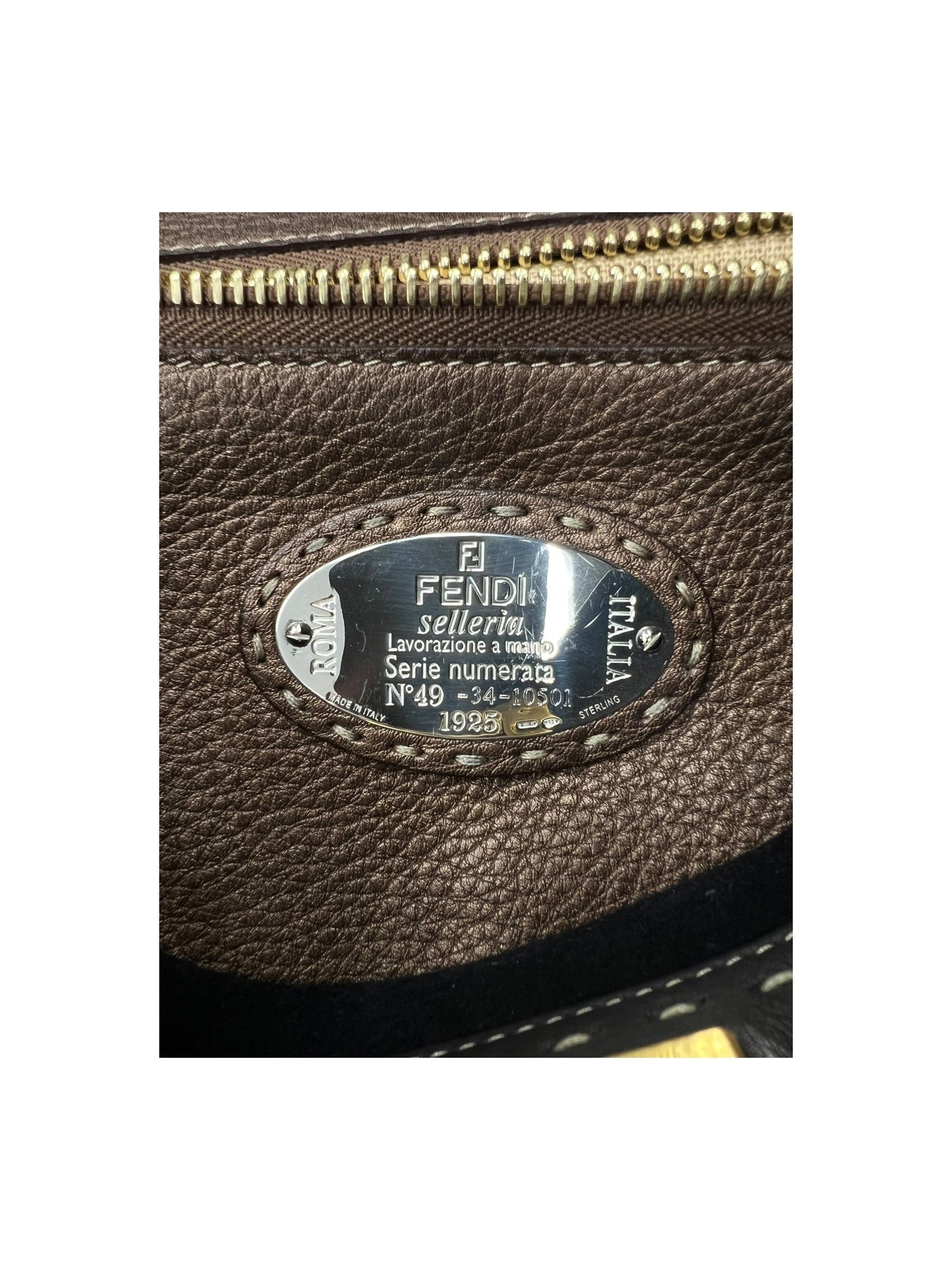 Handbag Designer By Fendi, Size: Large