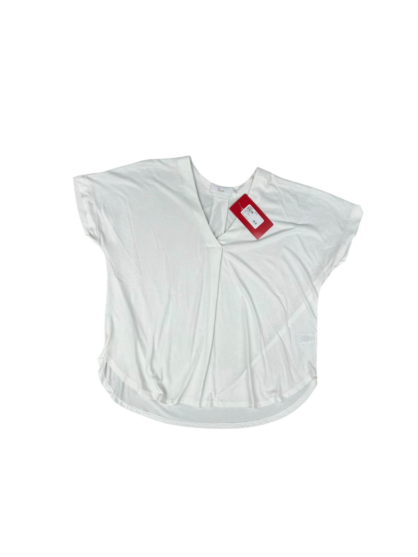 Top Short Sleeve By Braeve In White, Size: S