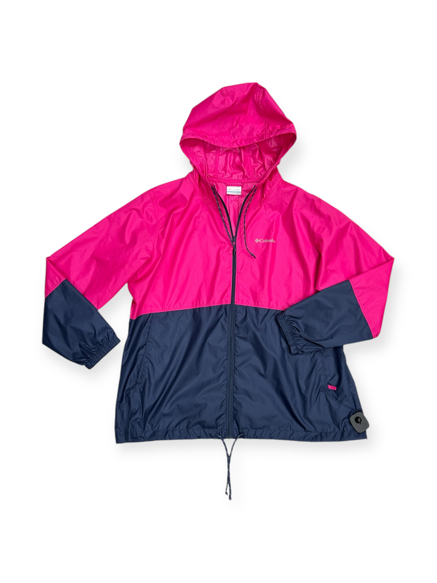 Jacket Windbreaker By Columbia In Pink, Size: 1x