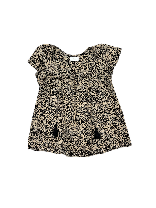 Top Sleeveless By Braeve In Animal Print, Size: Xl