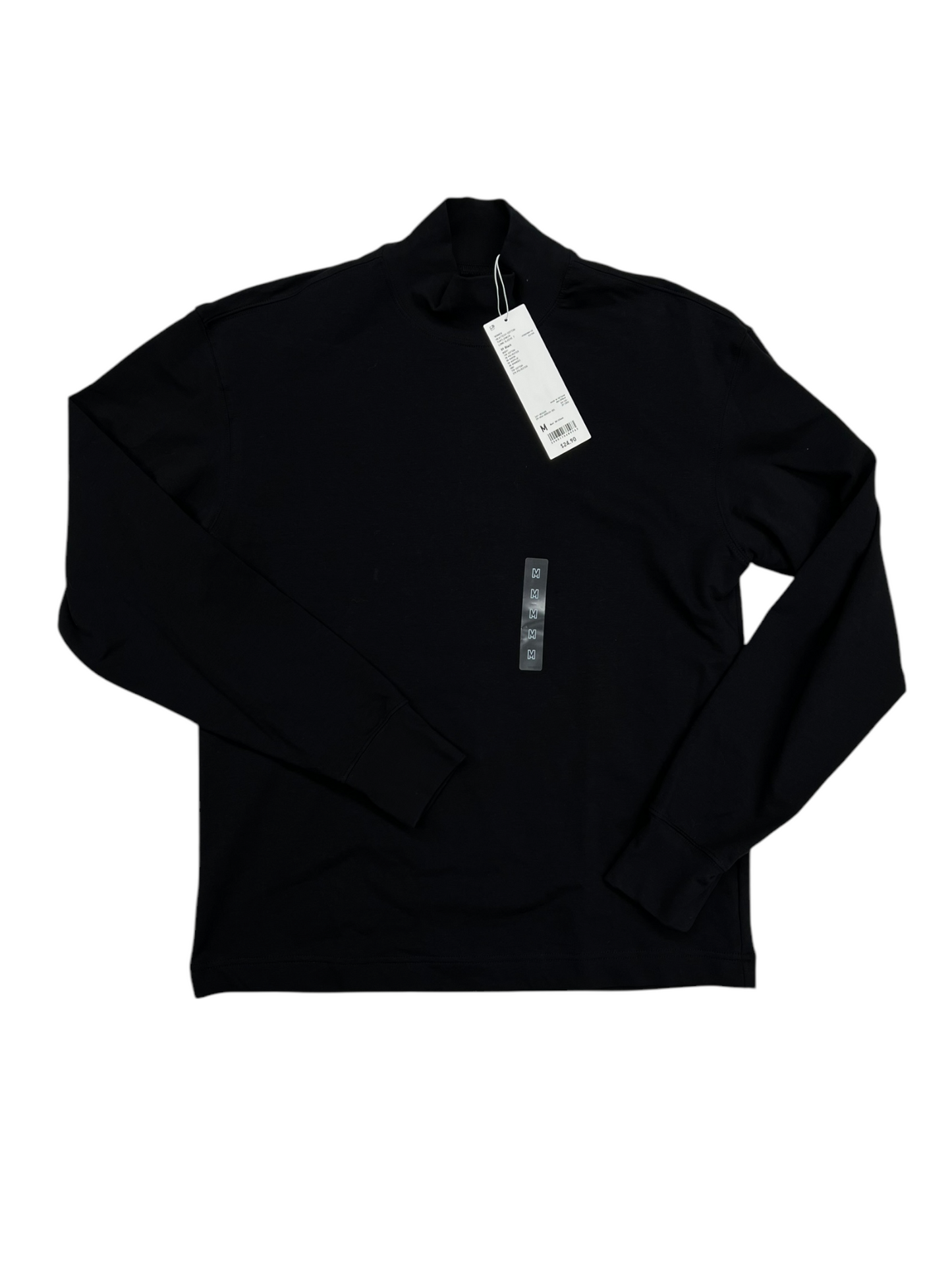 Top Long Sleeve By Uniqlo In Black, Size: M