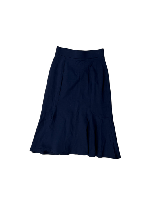 Skirt Midi By Lands End In Navy, Size: Xxs