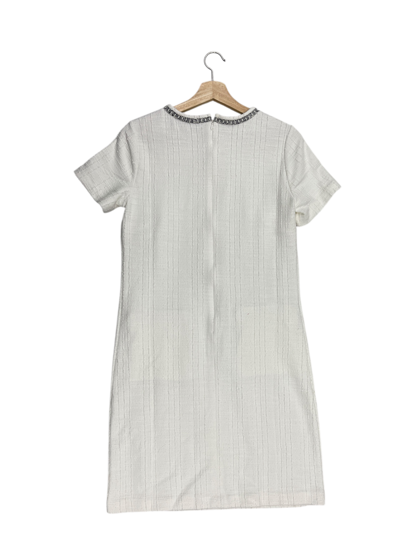 Dress Casual Midi By Ann Taylor In White, Size: 4