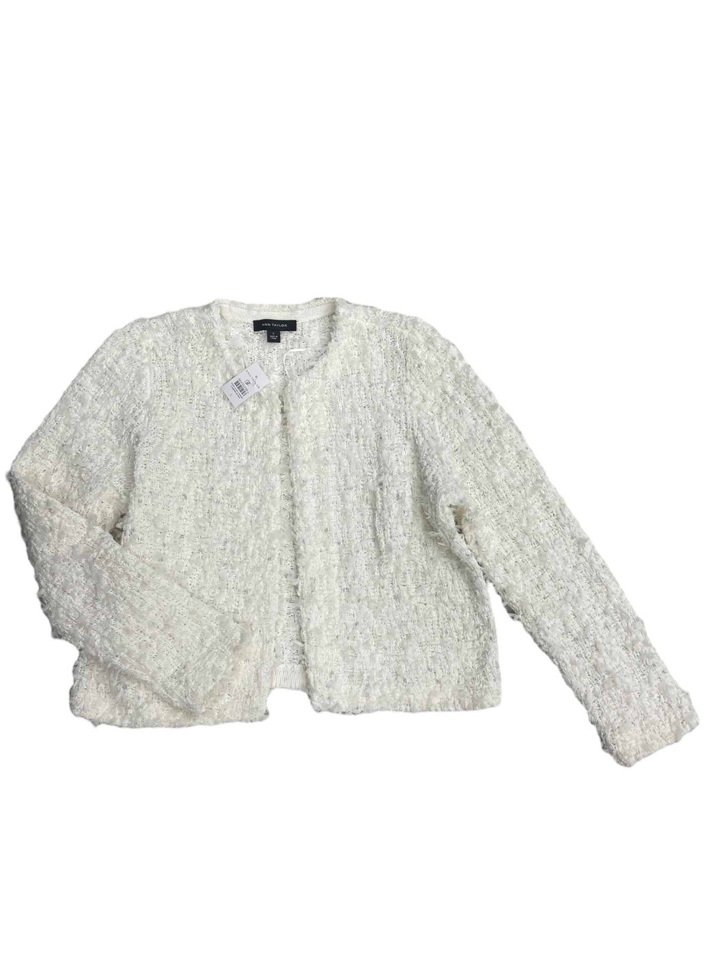 Cardigan By Ann Taylor In White, Size: L