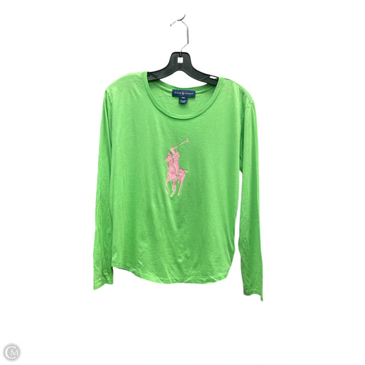 Top Long Sleeve By Ralph Lauren In Green, Size: Xl