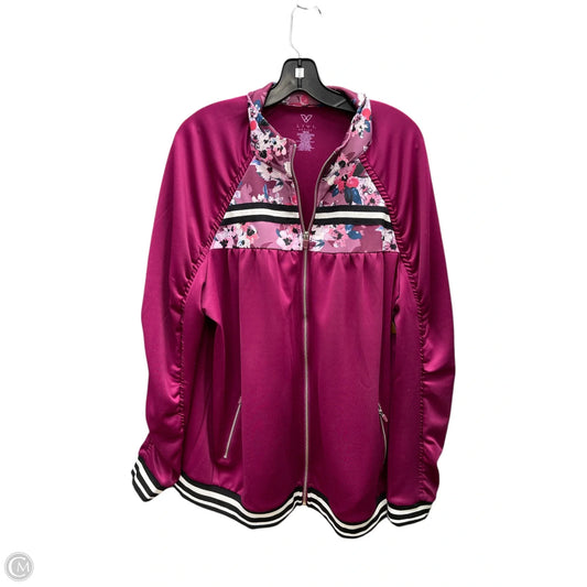 Athletic Sweatshirt Collar By Livi Active In Purple, Size: 2x