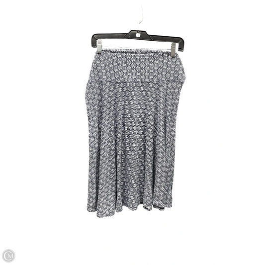 Skirt Midi By Max Studio In Blue & White, Size: Xl