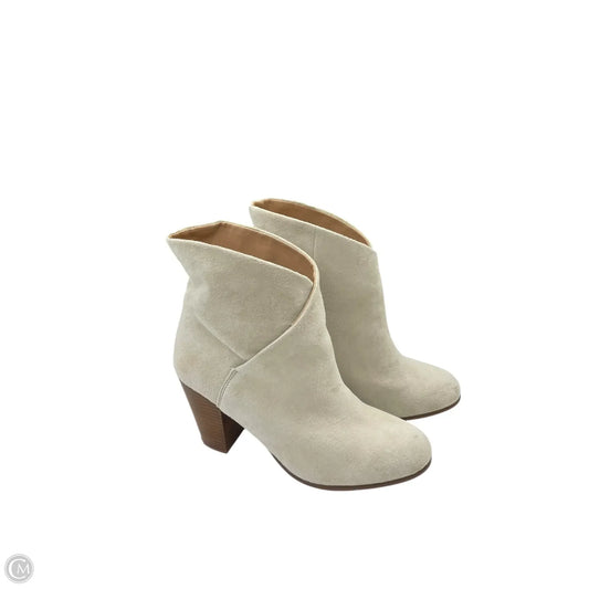 Boots Ankle Heels By Joes Jeans In Cream, Size: 10