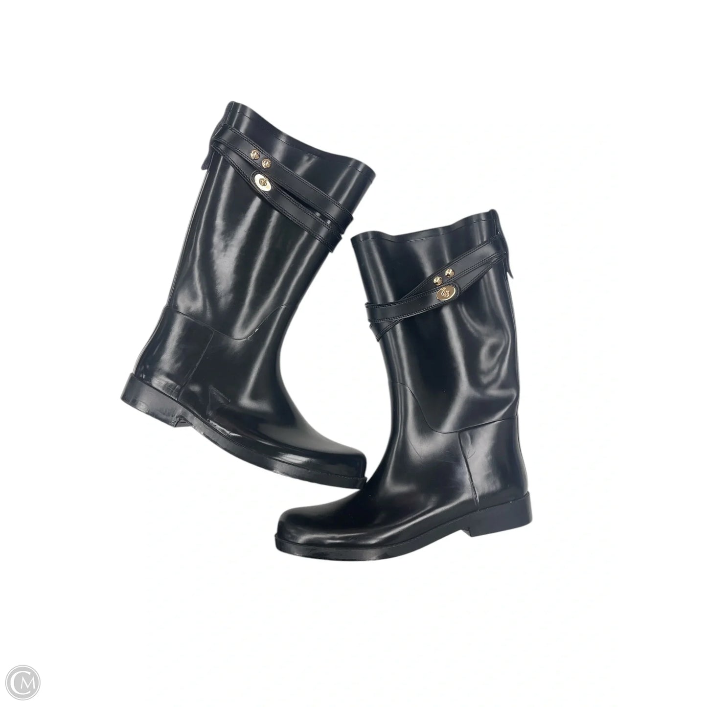 Boots Designer By Coach In Black, Size: 11