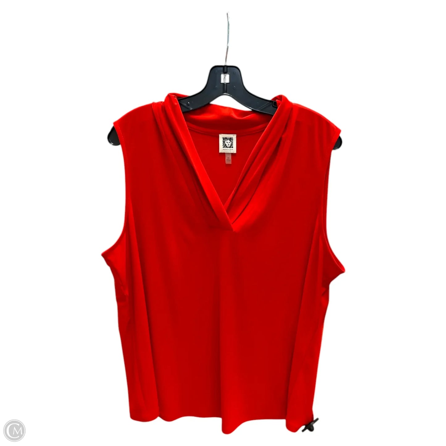 Top Sleeveless By Anne Klein In Orange, Size: 2x