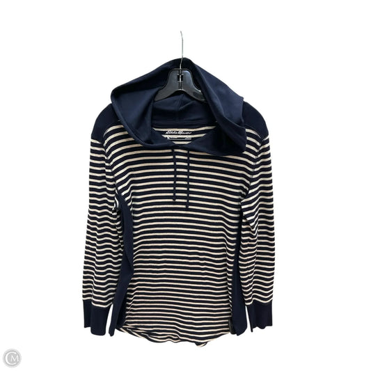 Sweatshirt Hoodie By Eddie Bauer In Navy, Size: L