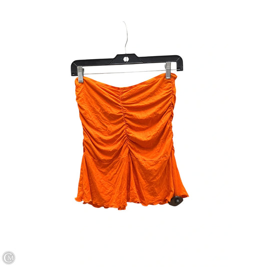 Top Sleeveless By Shein In Orange, Size: L
