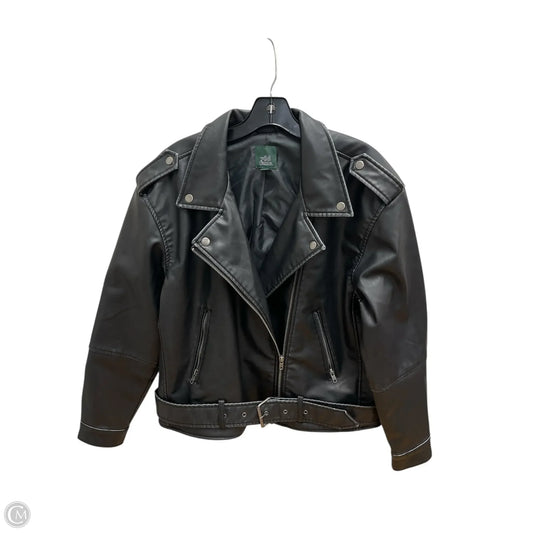 Jacket Moto By Wild Fable In Black, Size: M