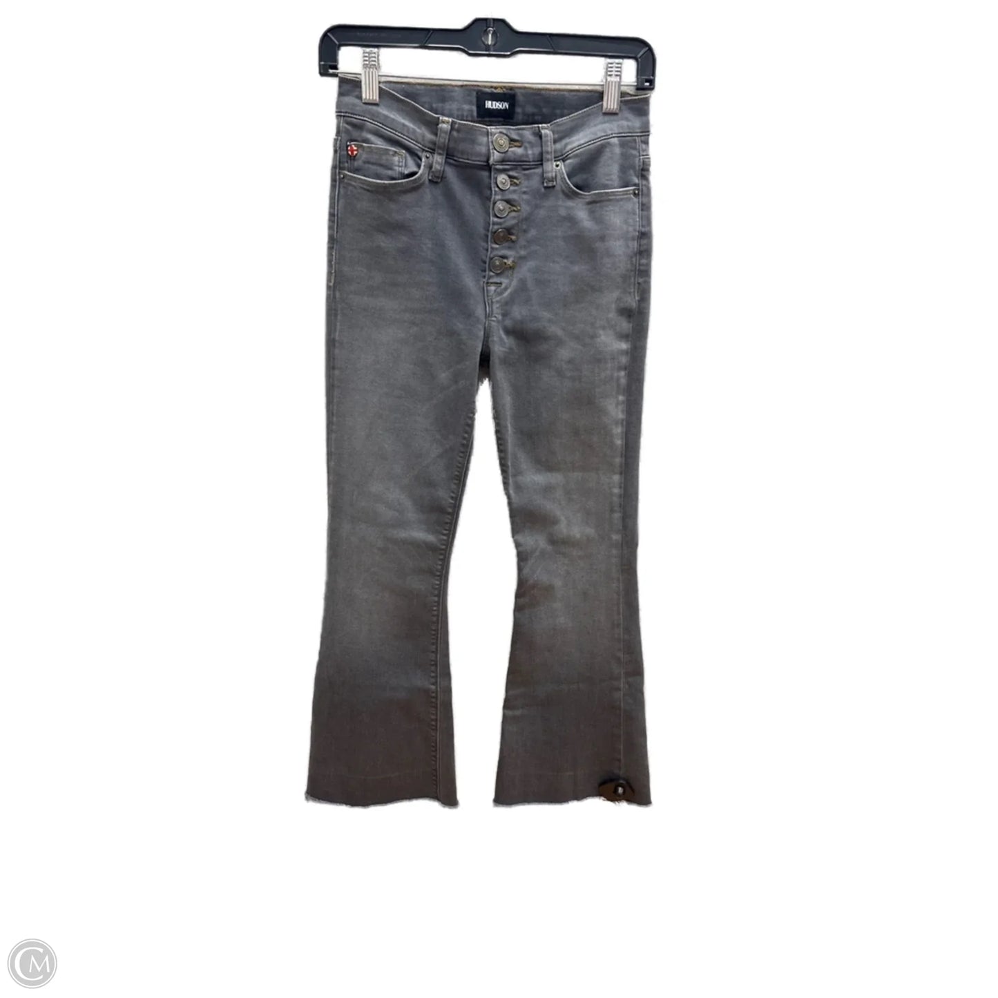 Jeans Flared By Hudson In Grey Denim, Size: 2