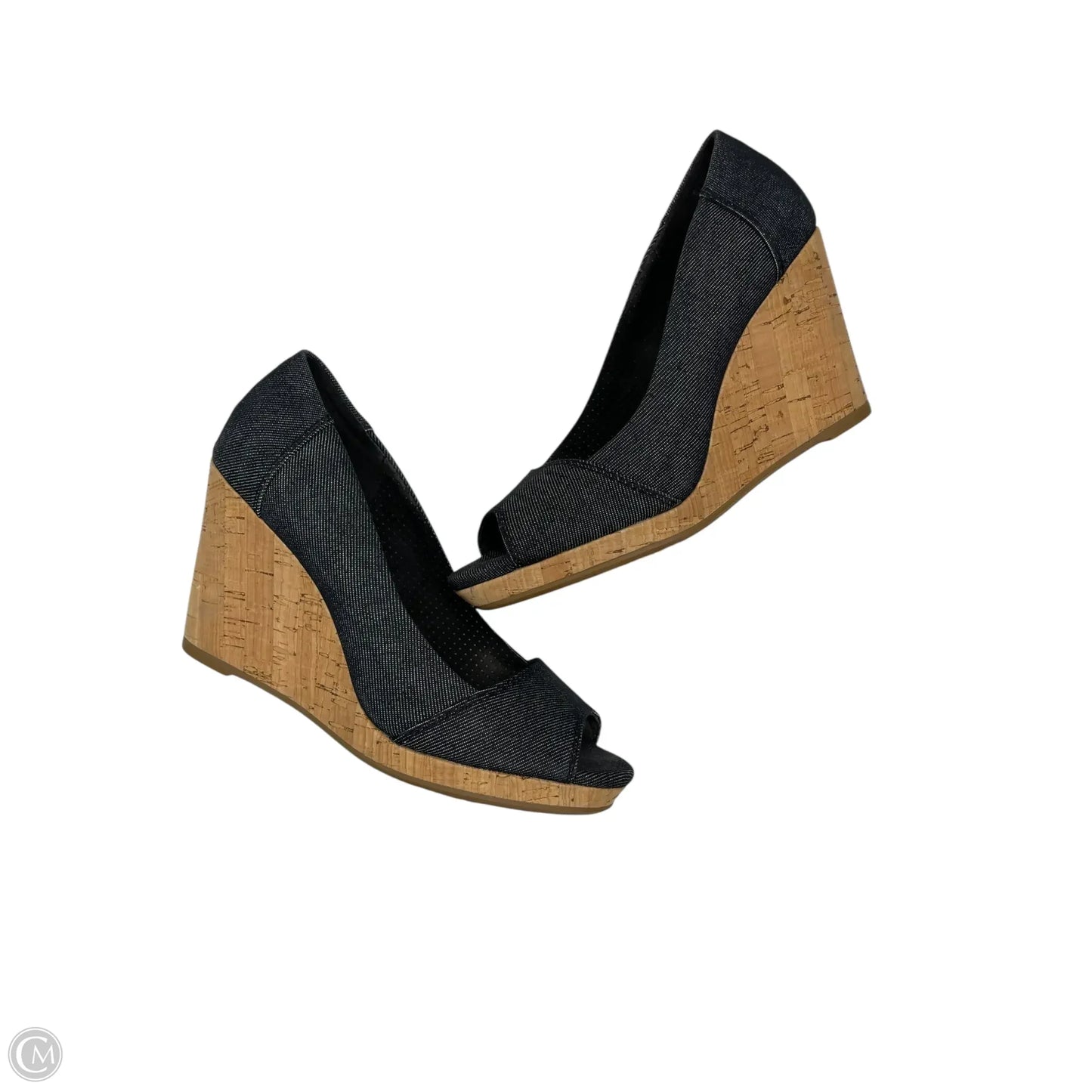 Shoes Heels Wedge By Toms In Black, Size: 5.5