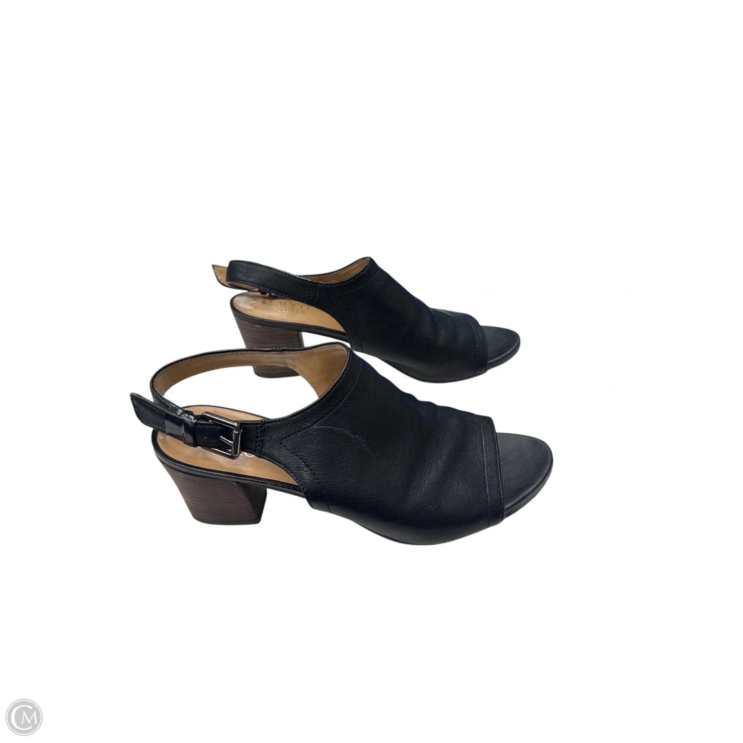 Sandals Heels Block By Franco Sarto In Black, Size: 9