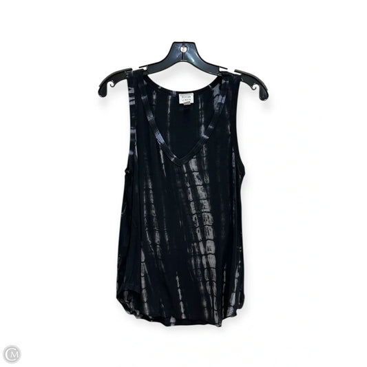 Top Sleeveless By Peyton Jensen In Black & Grey, Size: Xs