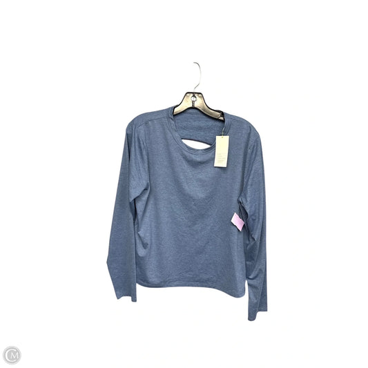 Athletic Top Long Sleeve Crewneck By All In Motion In Blue, Size: Xl