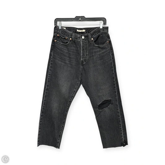 Jeans Cropped By Levis In Black, Size: 30