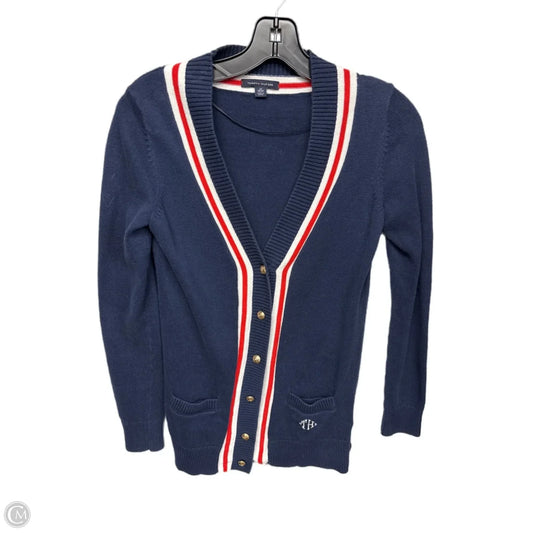 Cardigan By Tommy Hilfiger In Navy, Size: Xs