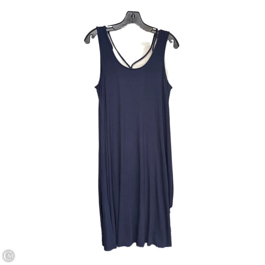 Dress Casual Maxi By Eileen Fisher In Navy, Size: L