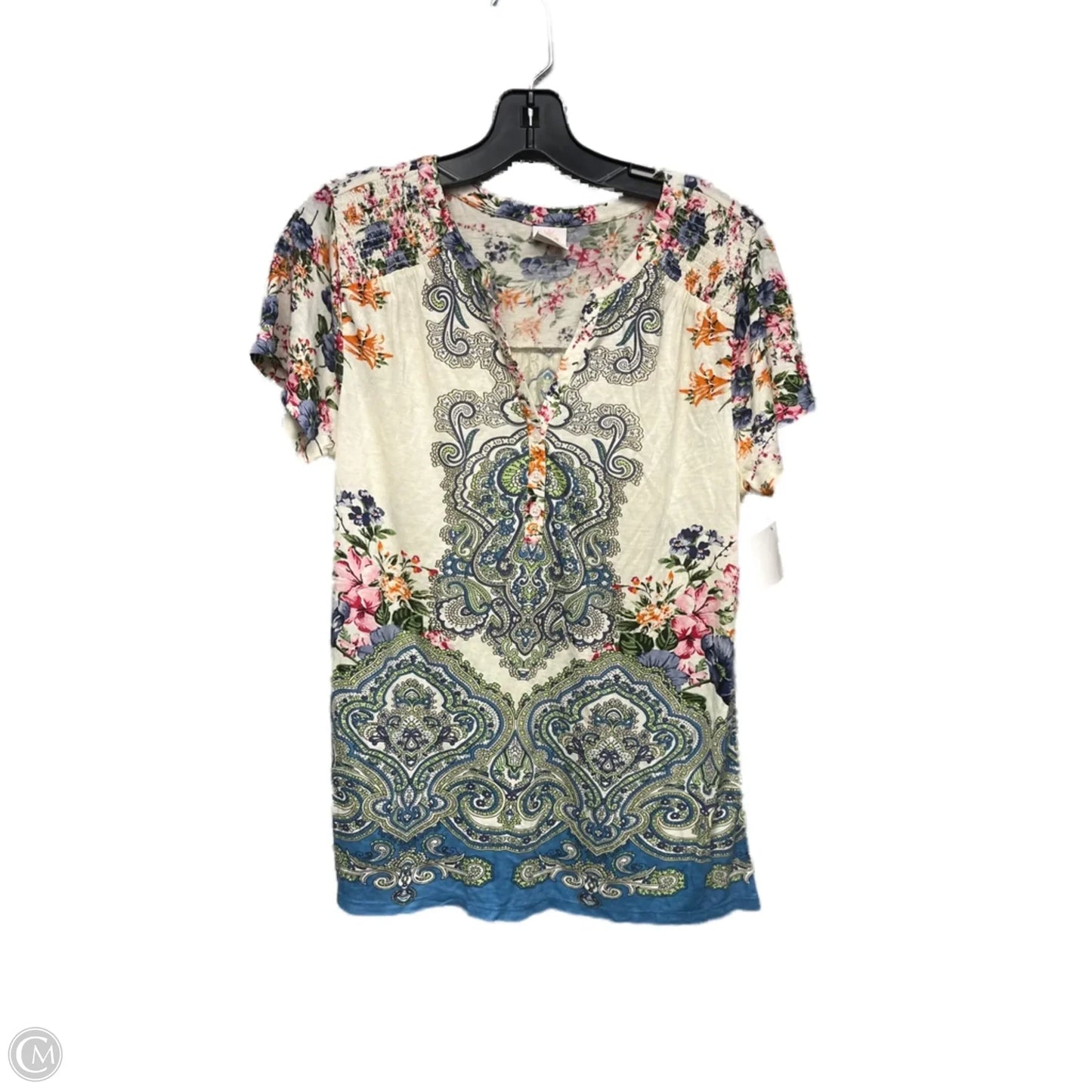 Top Short Sleeve By Bila In Floral Print, Size: S