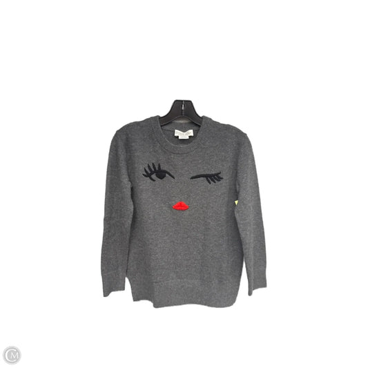 Sweater Cardigan Designer By Kate Spade In Grey, Size: Xs