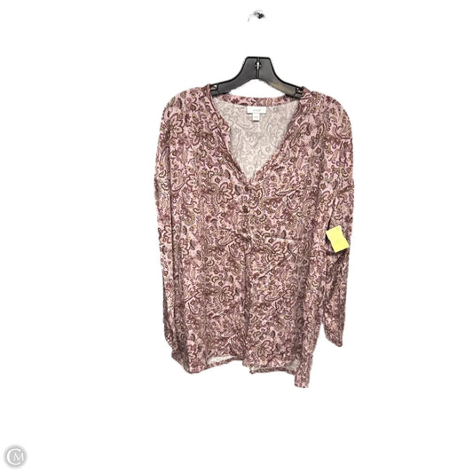 Top Long Sleeve By Pure Jill In Purple, Size: L