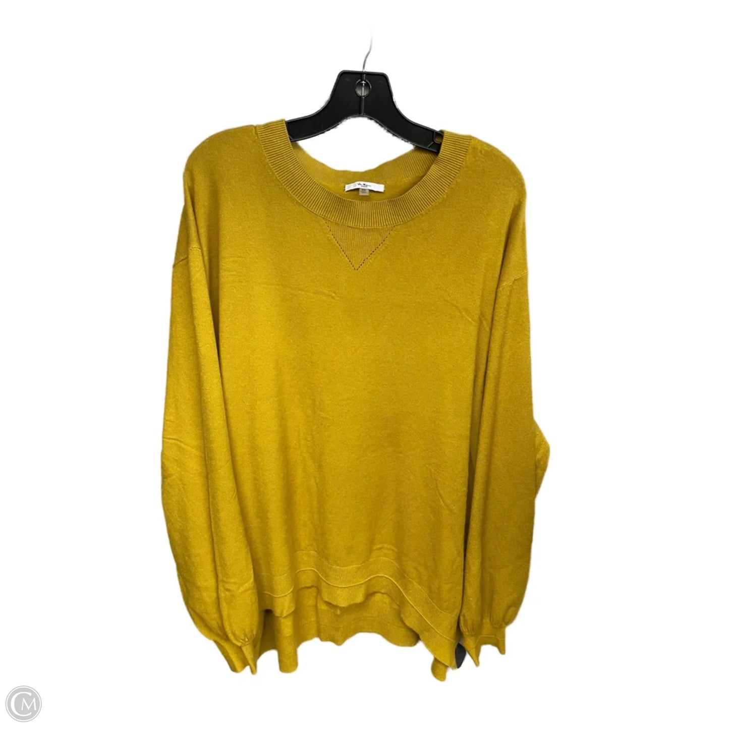Sweater By Vila Milano In Yellow, Size: 3x