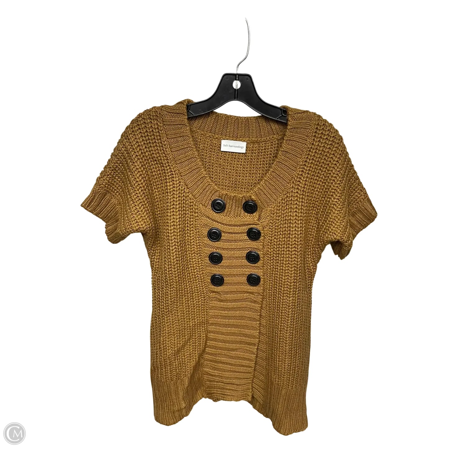 Sweater Short Sleeve By Soft Surroundings In Brown