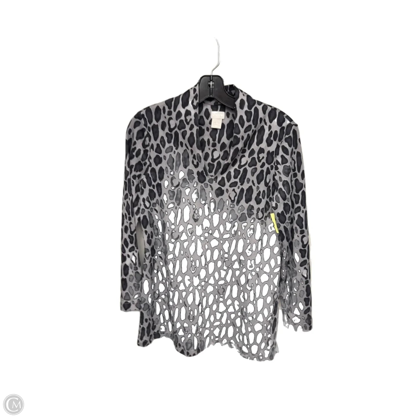 Tunic Long Sleeve By Chicos In Grey, Size: Xs