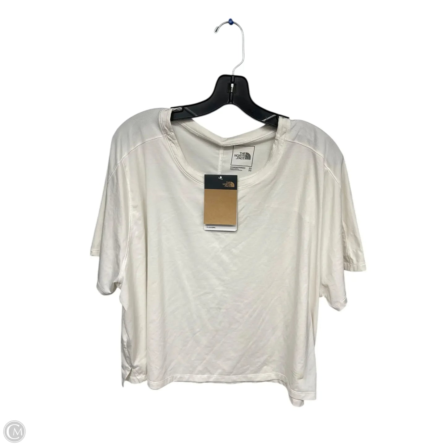 Athletic Top Short Sleeve By The North Face In White, Size: 2x