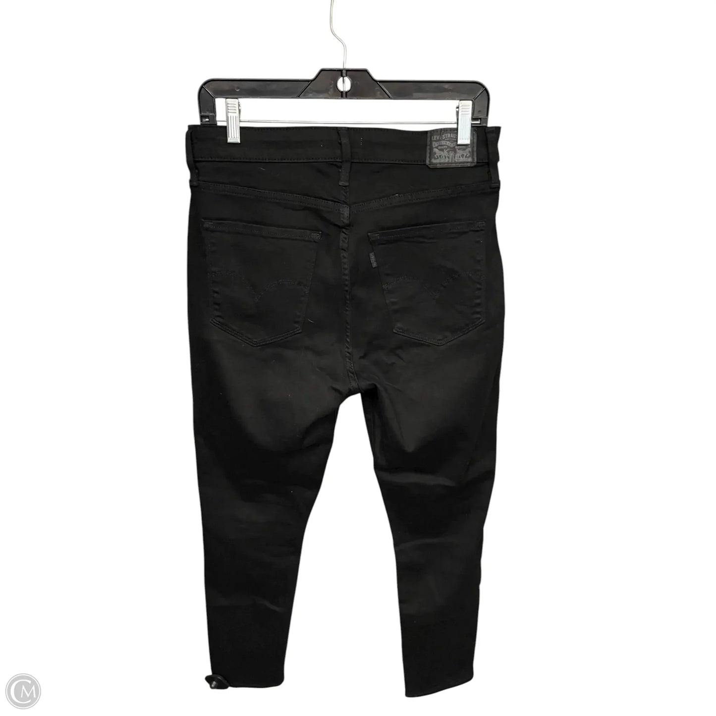 Jeans Skinny By Levis In Black, Size: 14