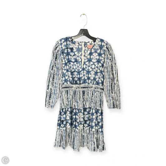 Dress Party Midi By Anthropologie In Blue & White, Size: S