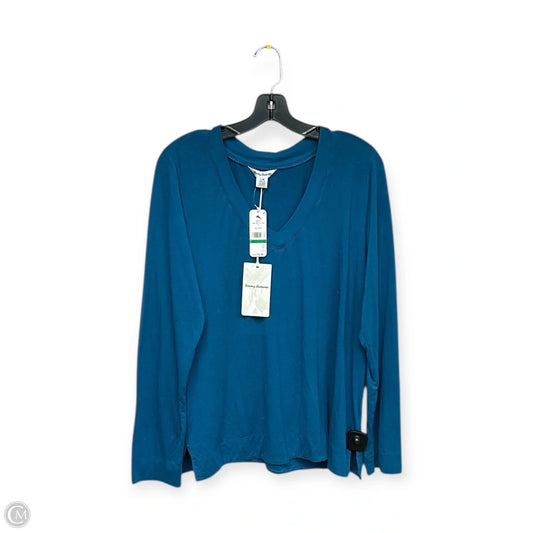 Top Long Sleeve By Tommy Bahama In Blue, Size: L