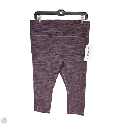 Athletic Capris By Athleta In Purple, Size: L