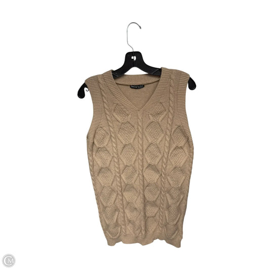Vest Sweater By Shein In Tan, Size: S