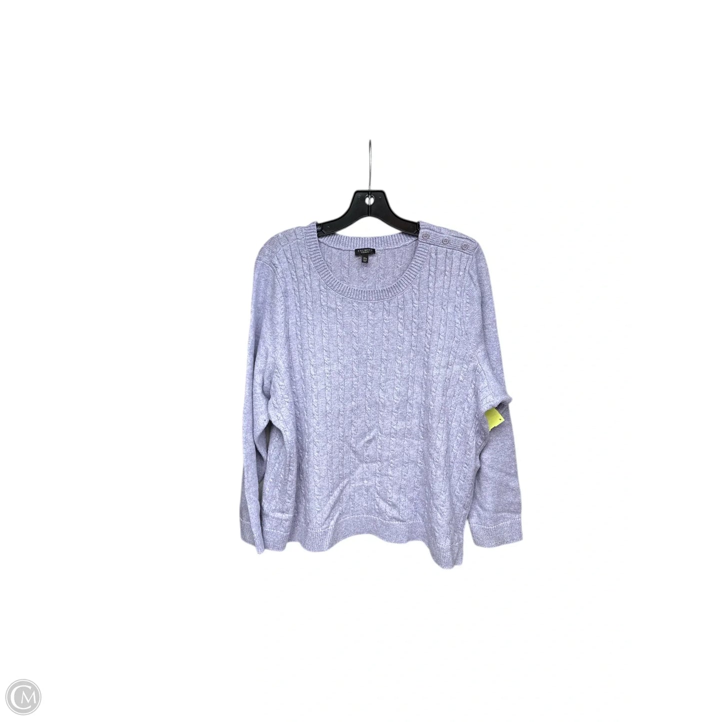 Sweater By Talbots In Purple, Size: 3x