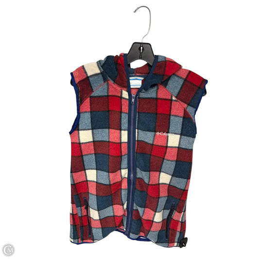 Vest Fleece By Columbia In Plaid Pattern, Size: Xl
