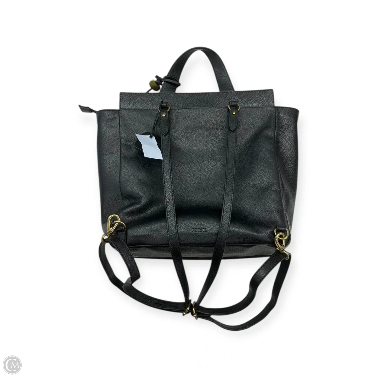 Backpack Leather By Fossil, Size: Large