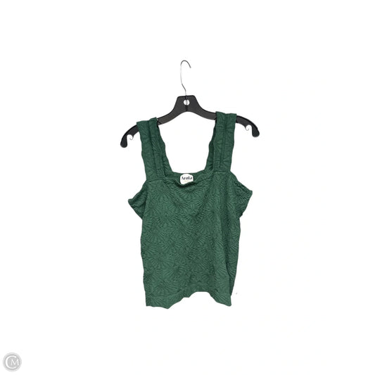 Top Sleeveless By Arula In Green, Size: 2x