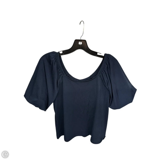 Top Short Sleeve By Banana Republic In Navy, Size: Xs