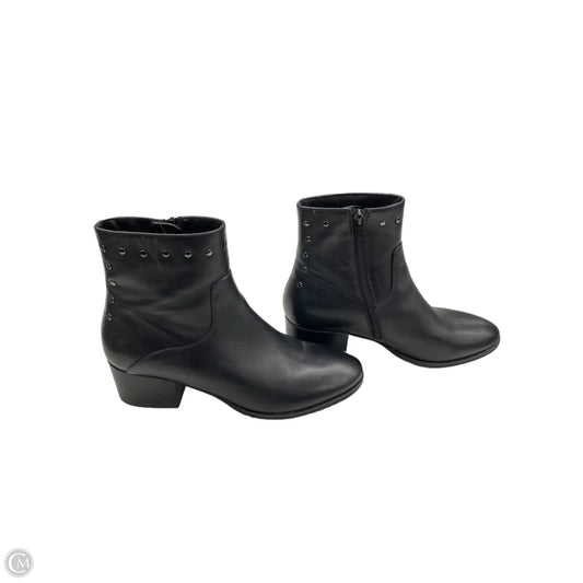 Boots Ankle Heels By Vaneli In Black, Size: 8.5