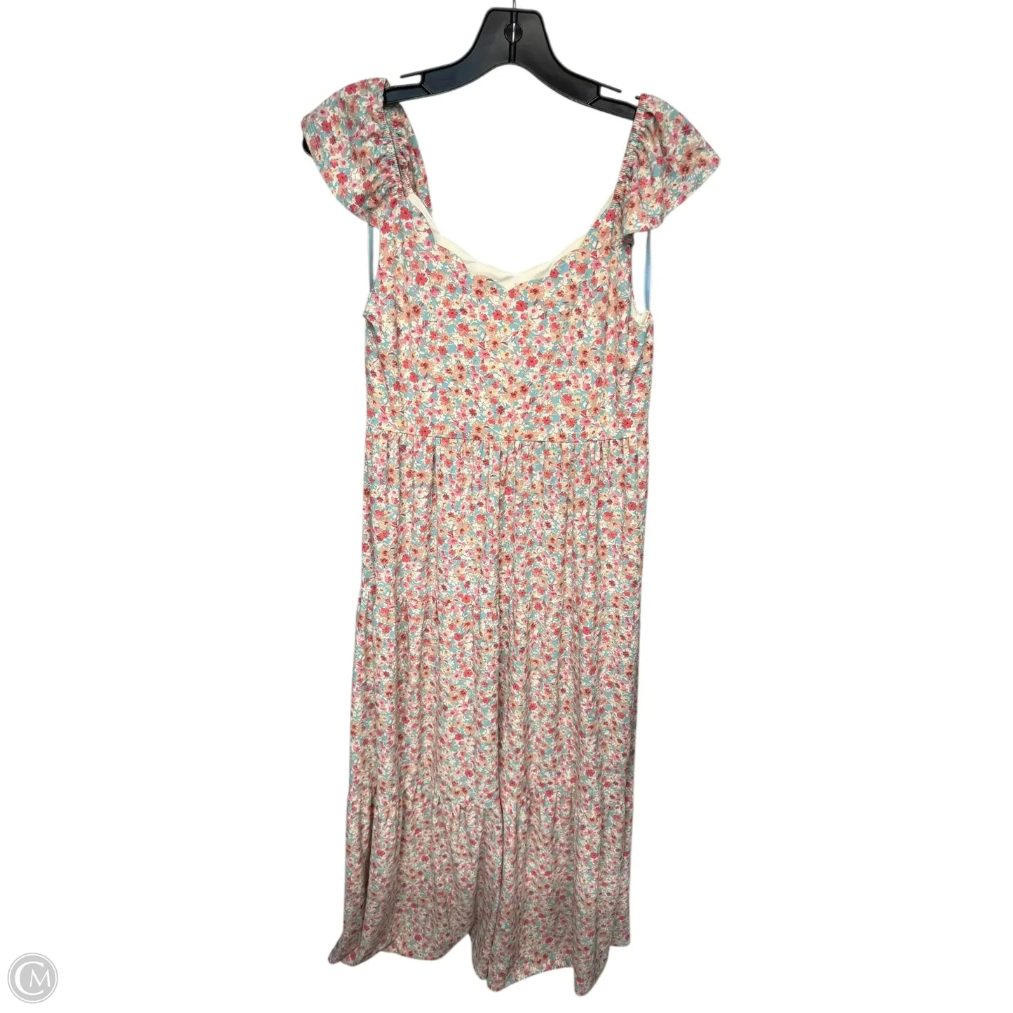 Dress Casual Maxi By Monteau In Floral Print, Size: L