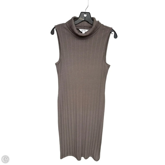 Dress Casual Midi By Nine West In Brown, Size: L
