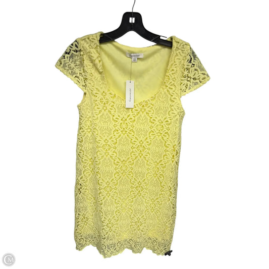 Dress Party Short By Francesca's In Yellow, Size: Xxs