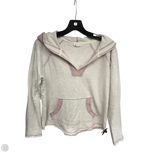 Sweatshirt Hoodie By Hem & Thread In Grey & Pink, Size: M