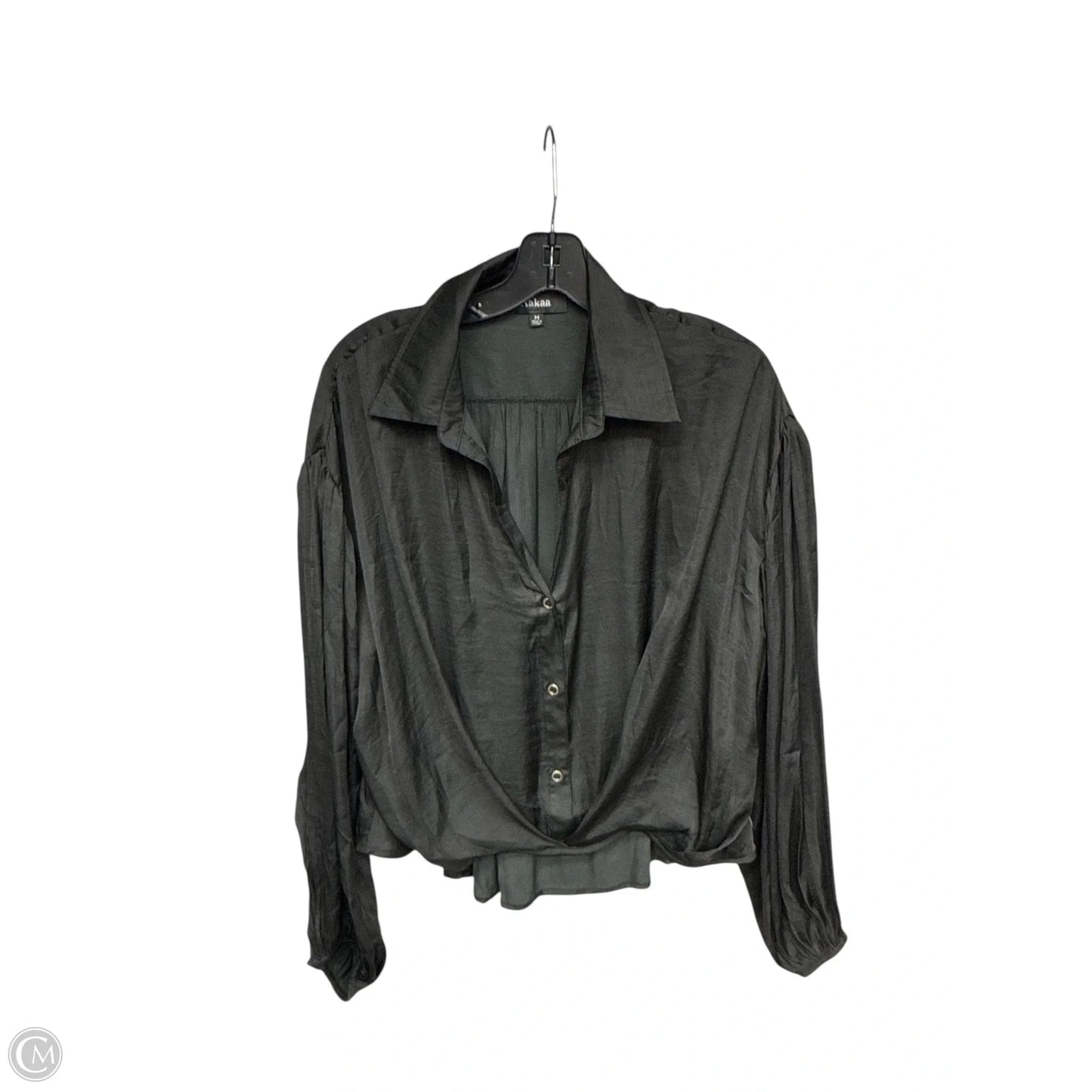 Top Long Sleeve By Aakaa In Blue, Size: M