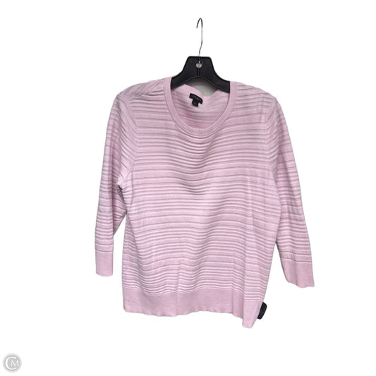 Sweater By Ann Taylor In Pink, Size: L